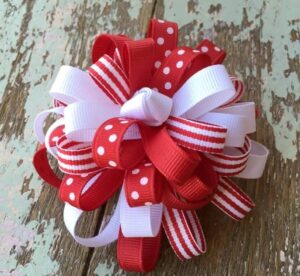 Flower Loop Hair Bow